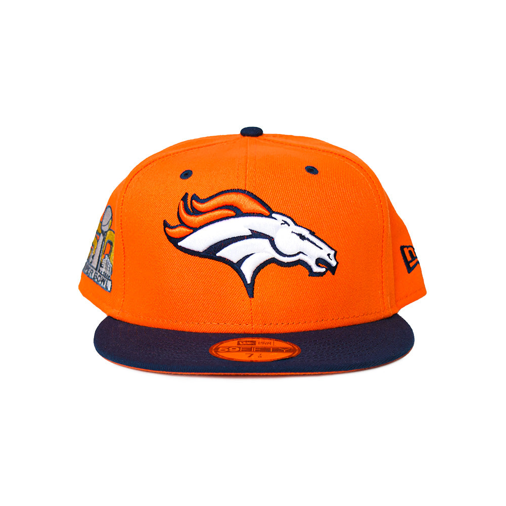 Denver Broncos NFL BCA Orange-Navy Fitted Hat by New Era