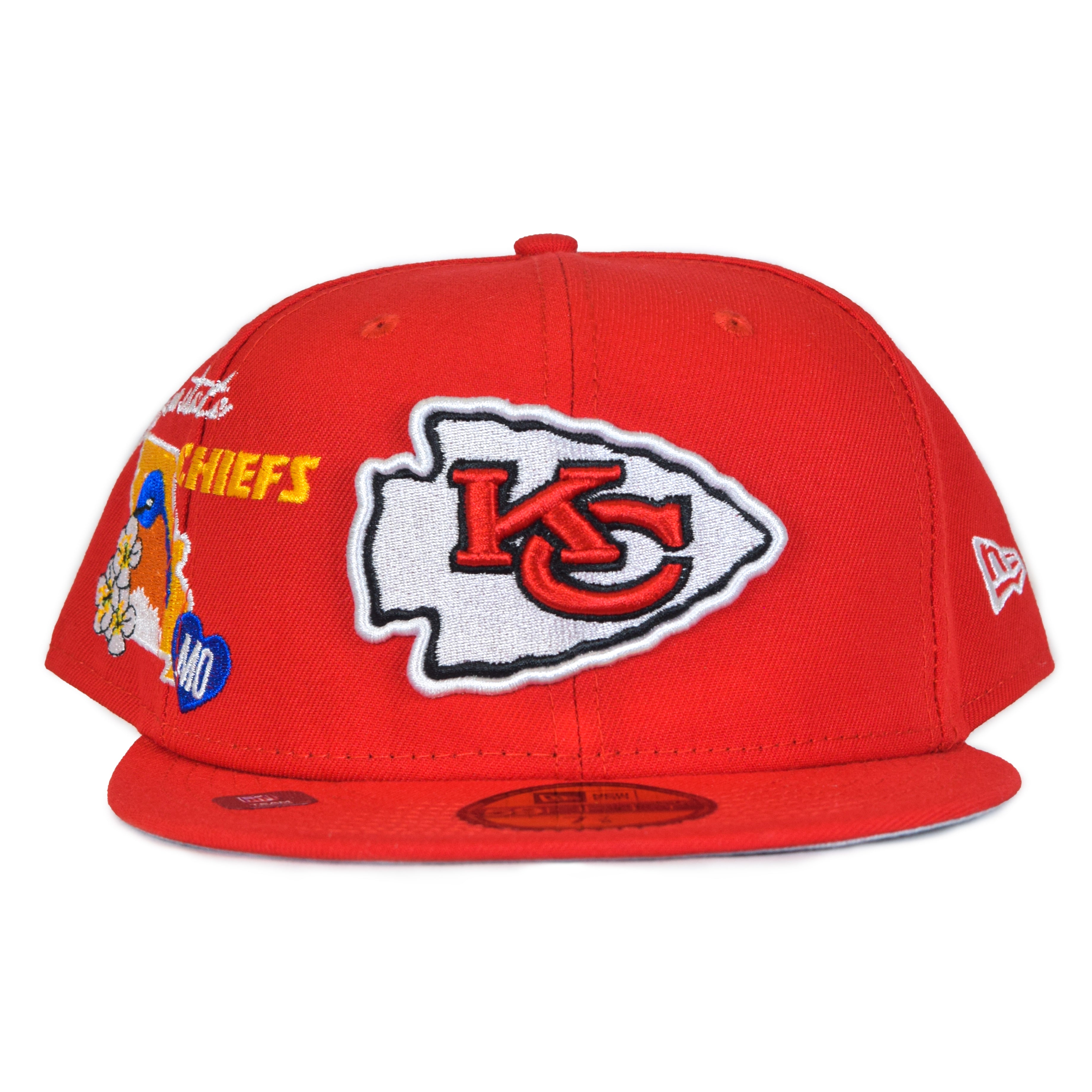 Kansas City Chiefs New Era Field Patch 59FIFTY Fitted Hat - Red