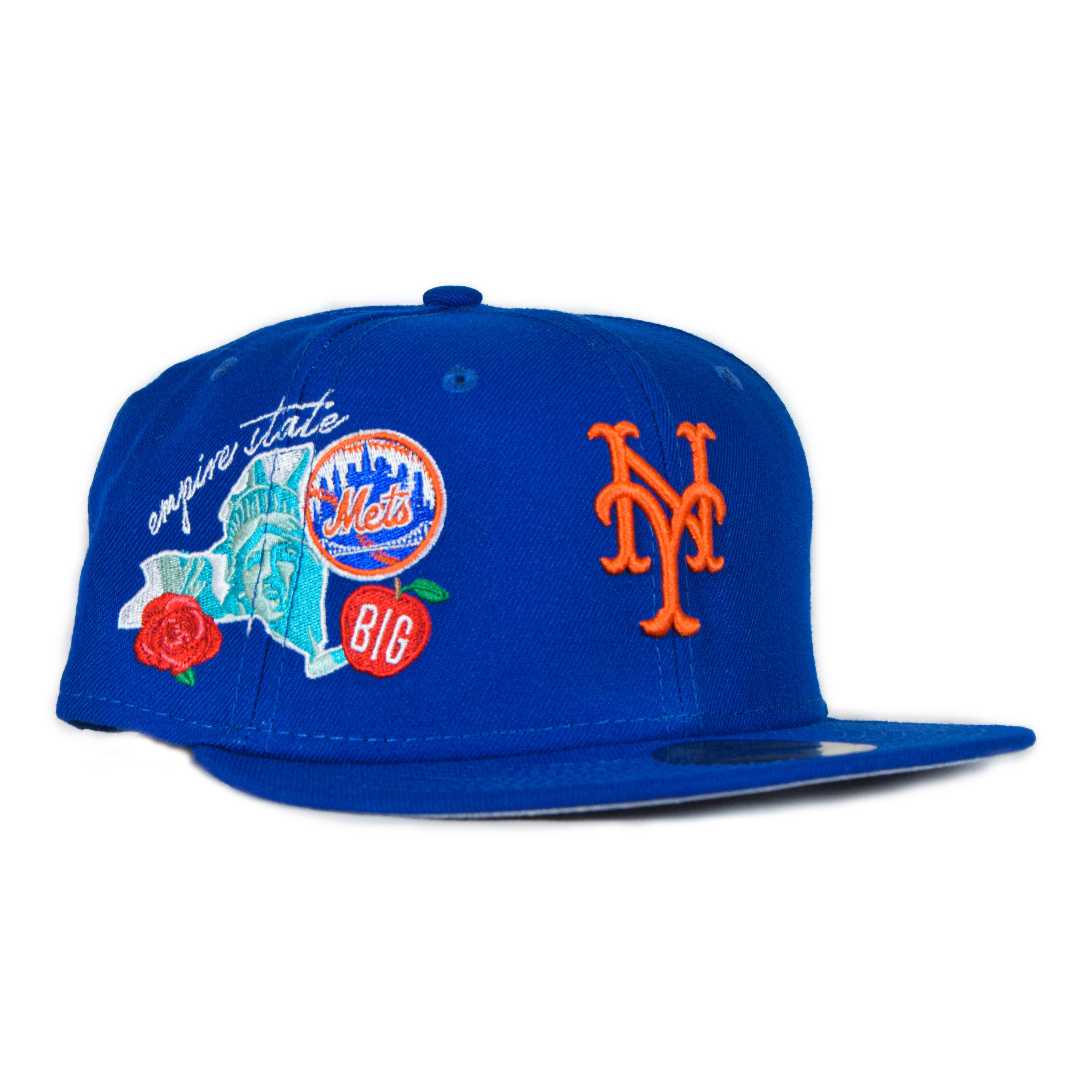NY Mets Orange/Blue Stretch Fit ML Baseball Cap/Hat - New Era Caps