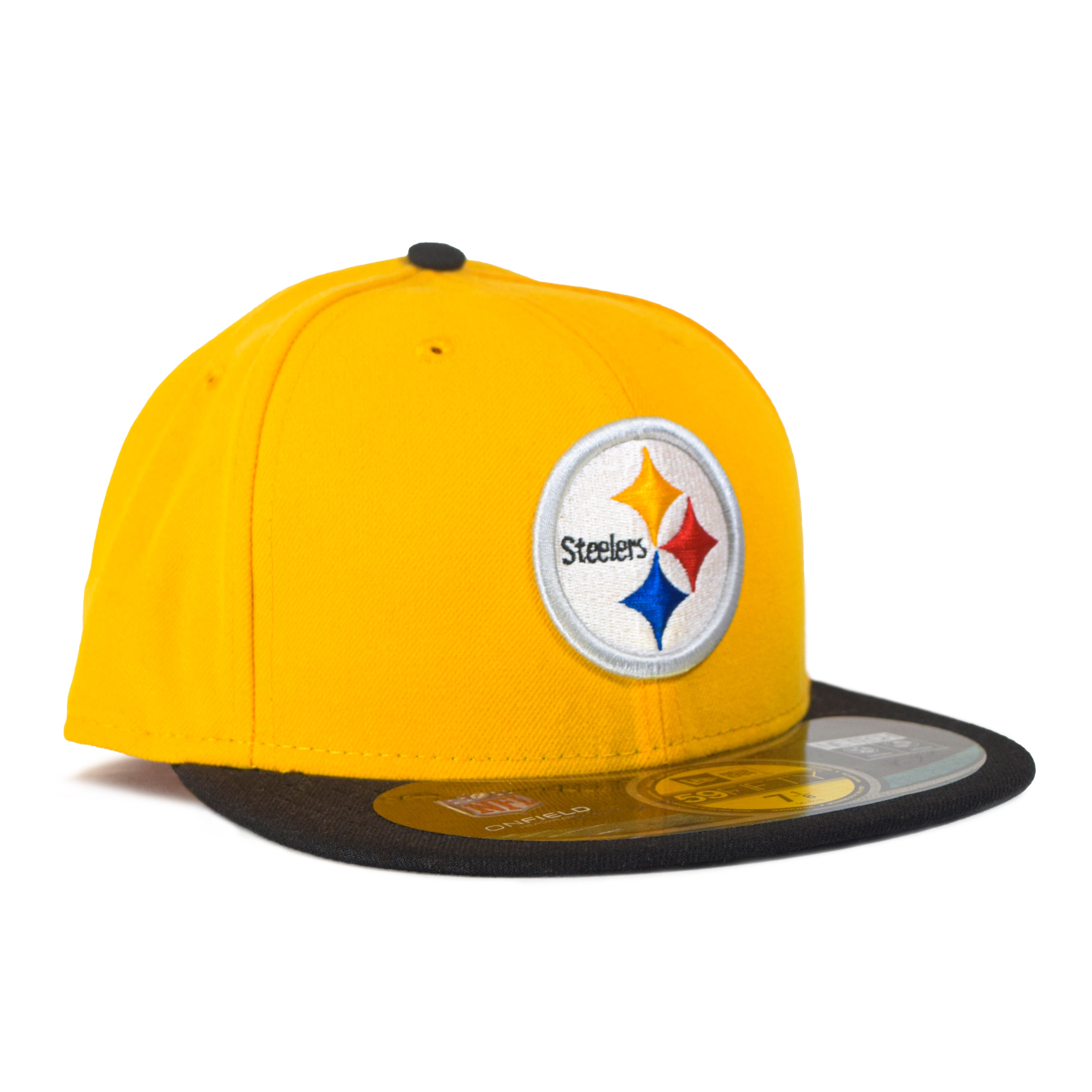 Pittsburgh Steelers NE Letterman Black 59FIFTY Fitted Cap