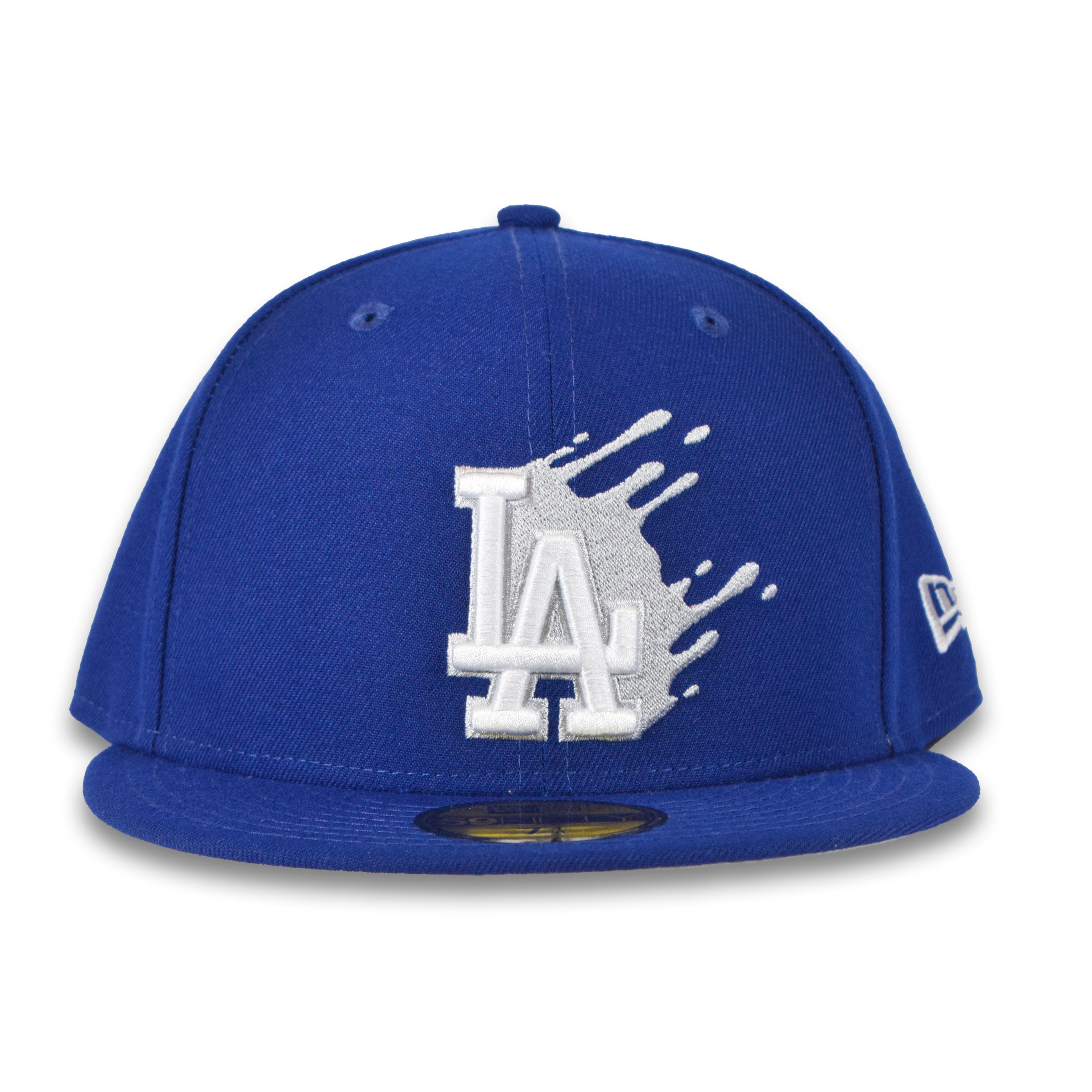 Los Angeles Dodgers SPLATTER White-Brown Fitted Hat