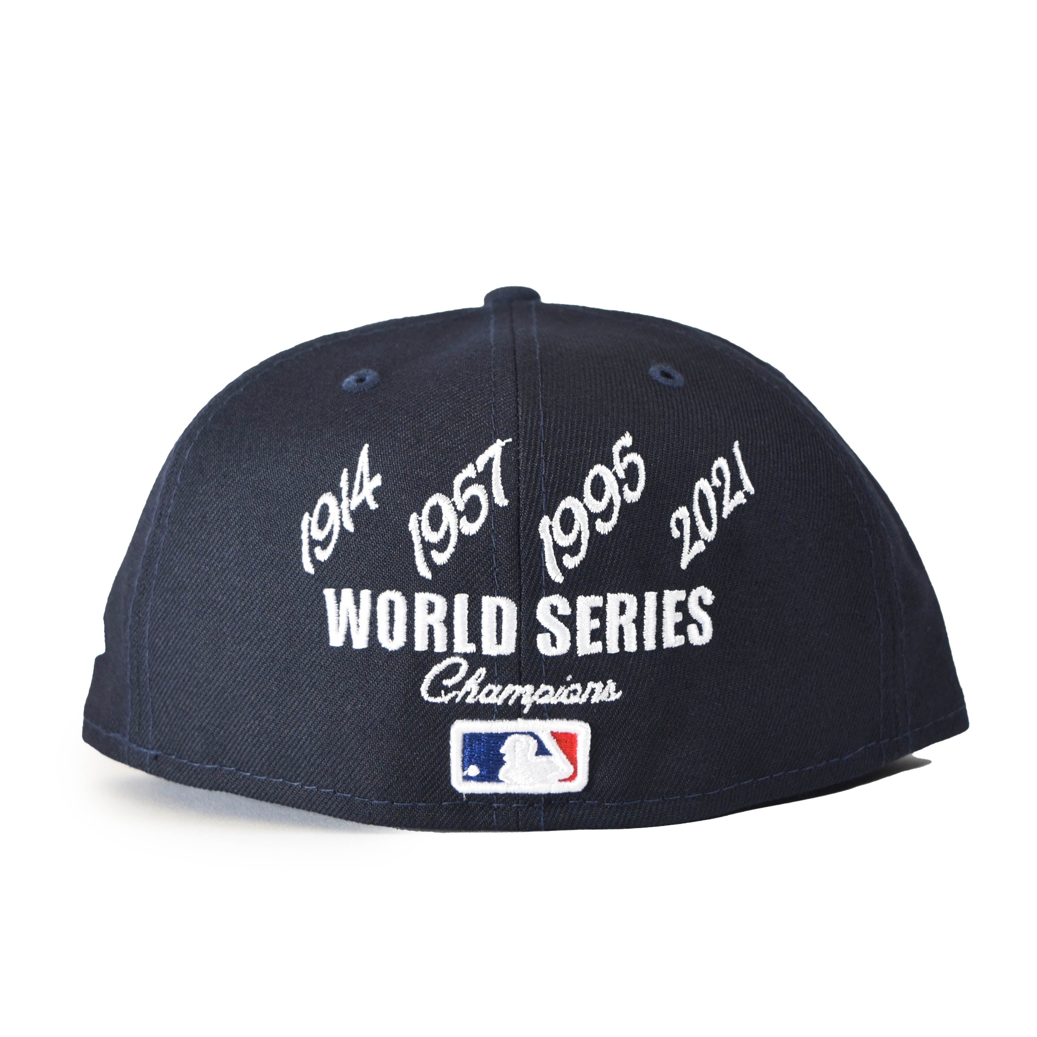 Atlanta Braves New Era 4x World Series Champions Crown 59FIFTY Fitted Hat -  Navy