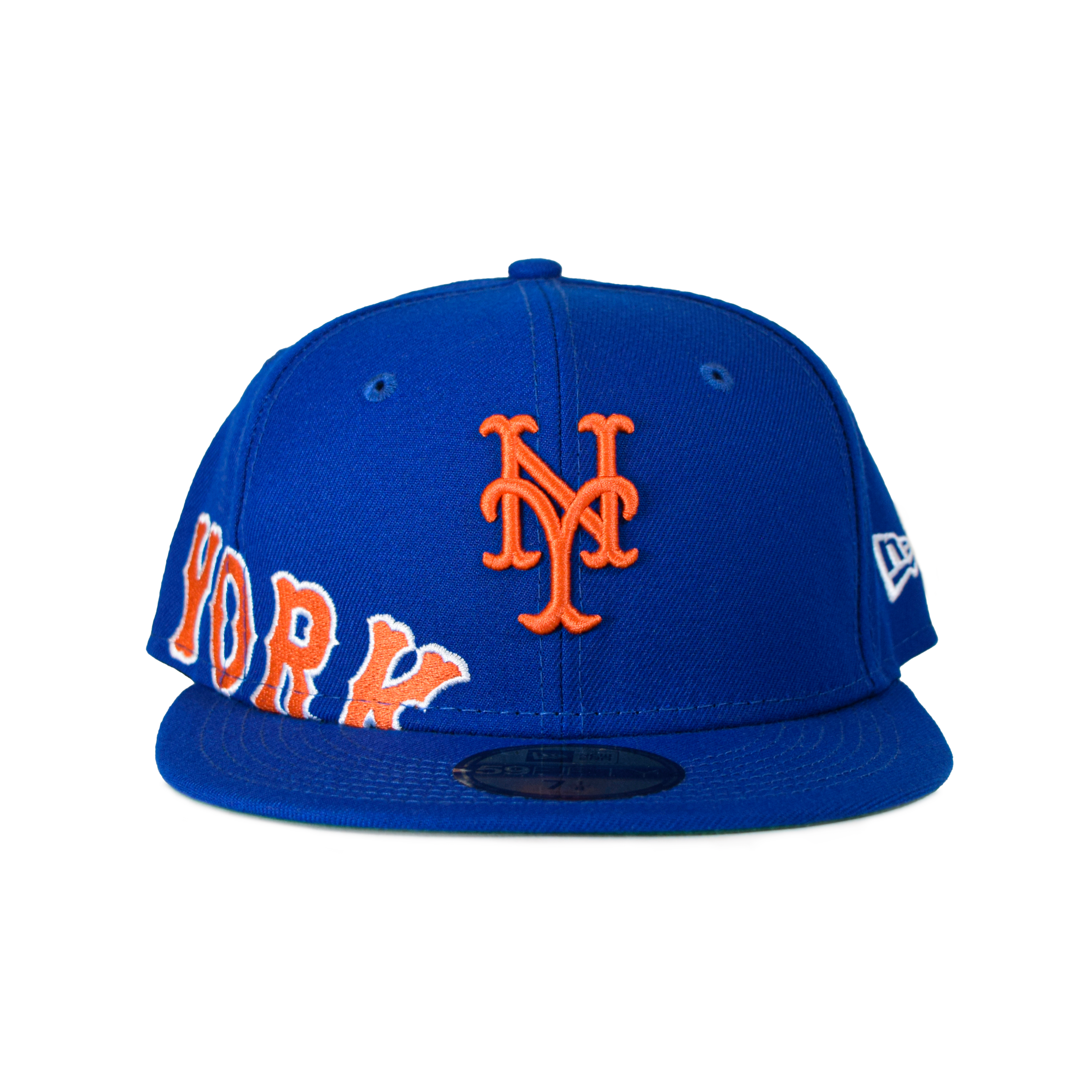  New Era New York Mets Light Royal Blue Side Split 59Fifty  Fitted Baseball Hat : Sports & Outdoors