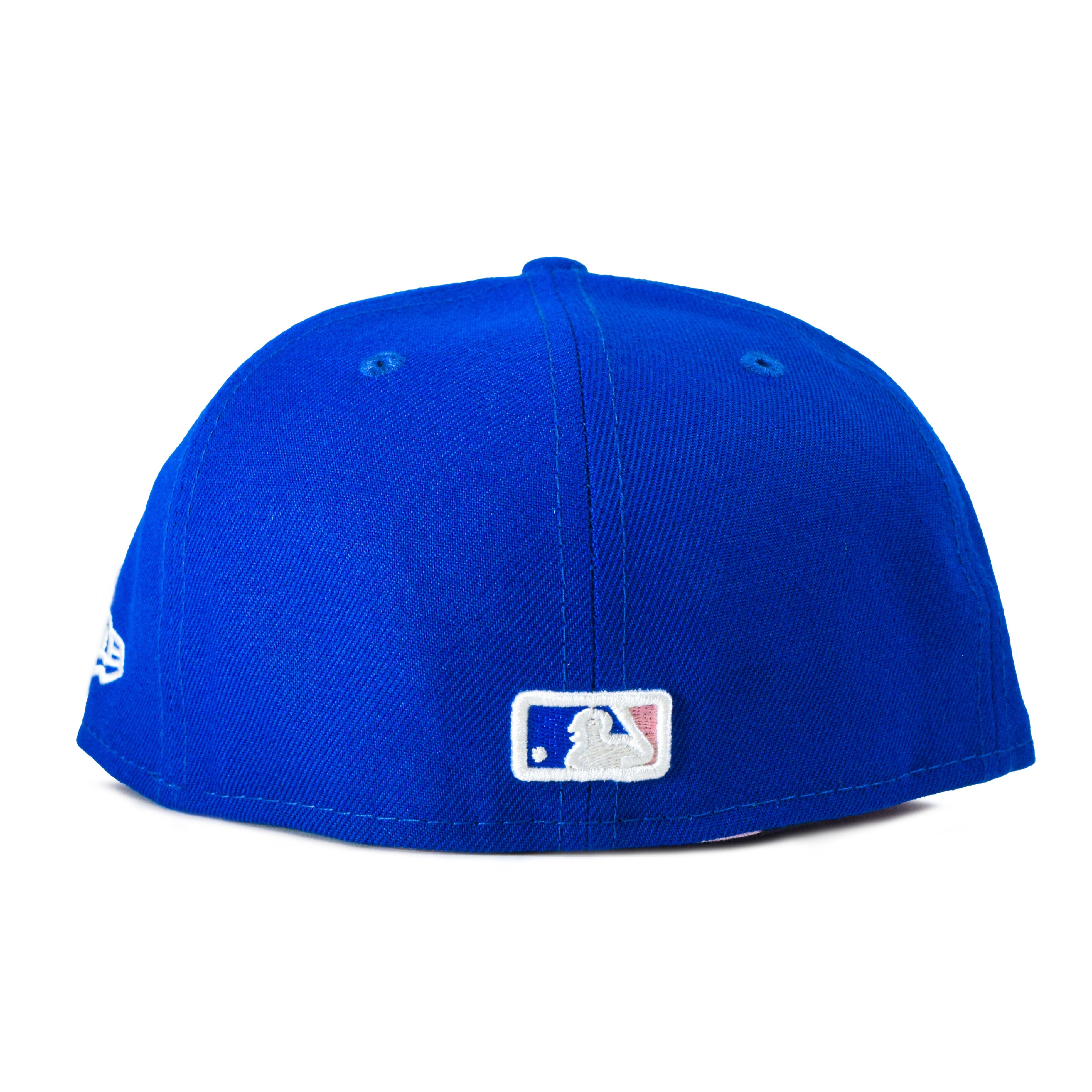 Toronto Blue Jays Pop Sweat pink UV New Era 59Fifty fitted hat cap blue