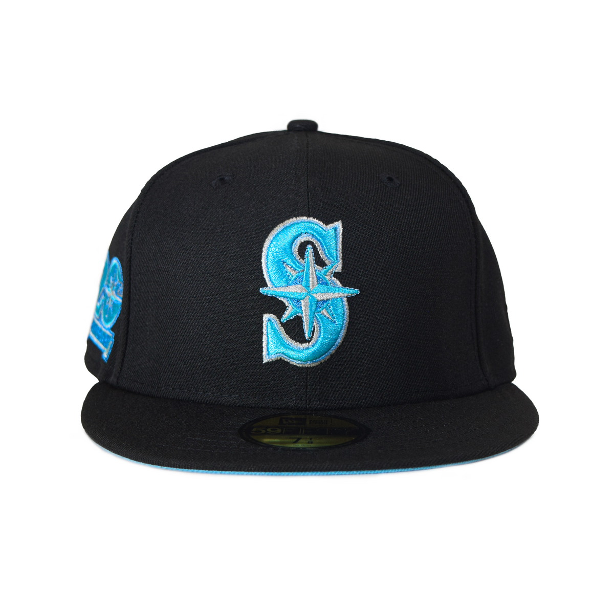 Navy Blue Seattle Mariners Blooming Gray Bottom New Era 59Fifty Fitted