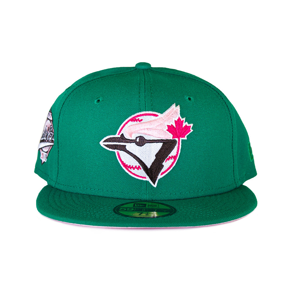 pink blue jays fitted