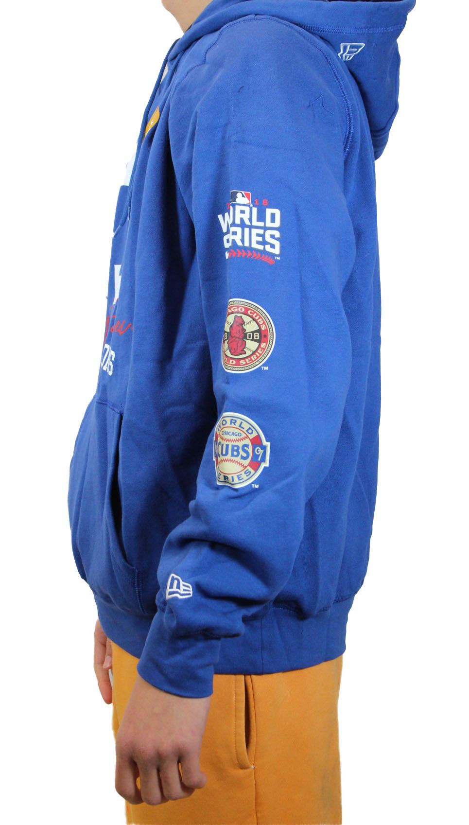 New Era Chicago Cubs World Series Champs Hoodie - Blue/Red XL