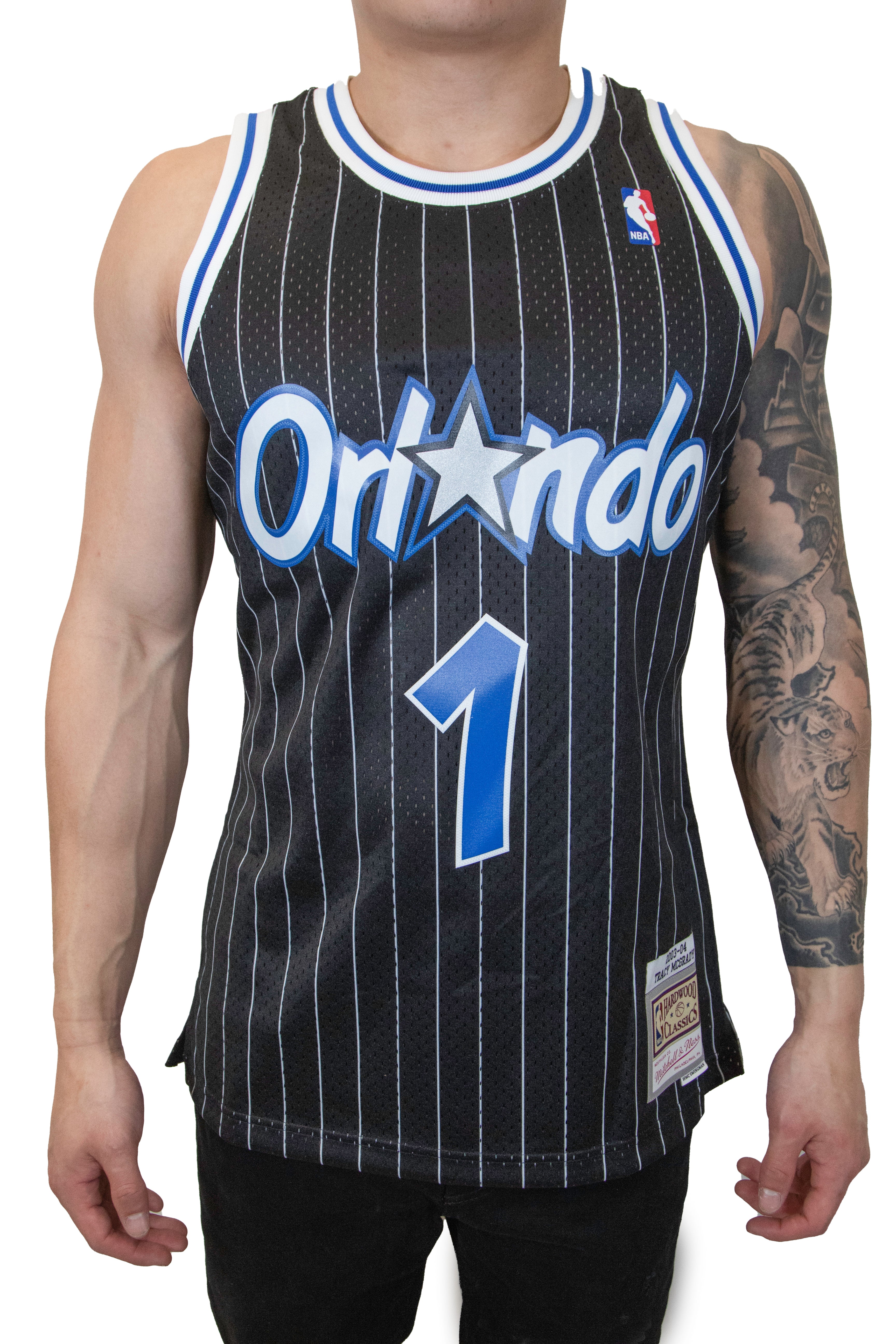 NBA Mitchell Ness Orlando Magic NT54 Grey Cord Visor Strapback