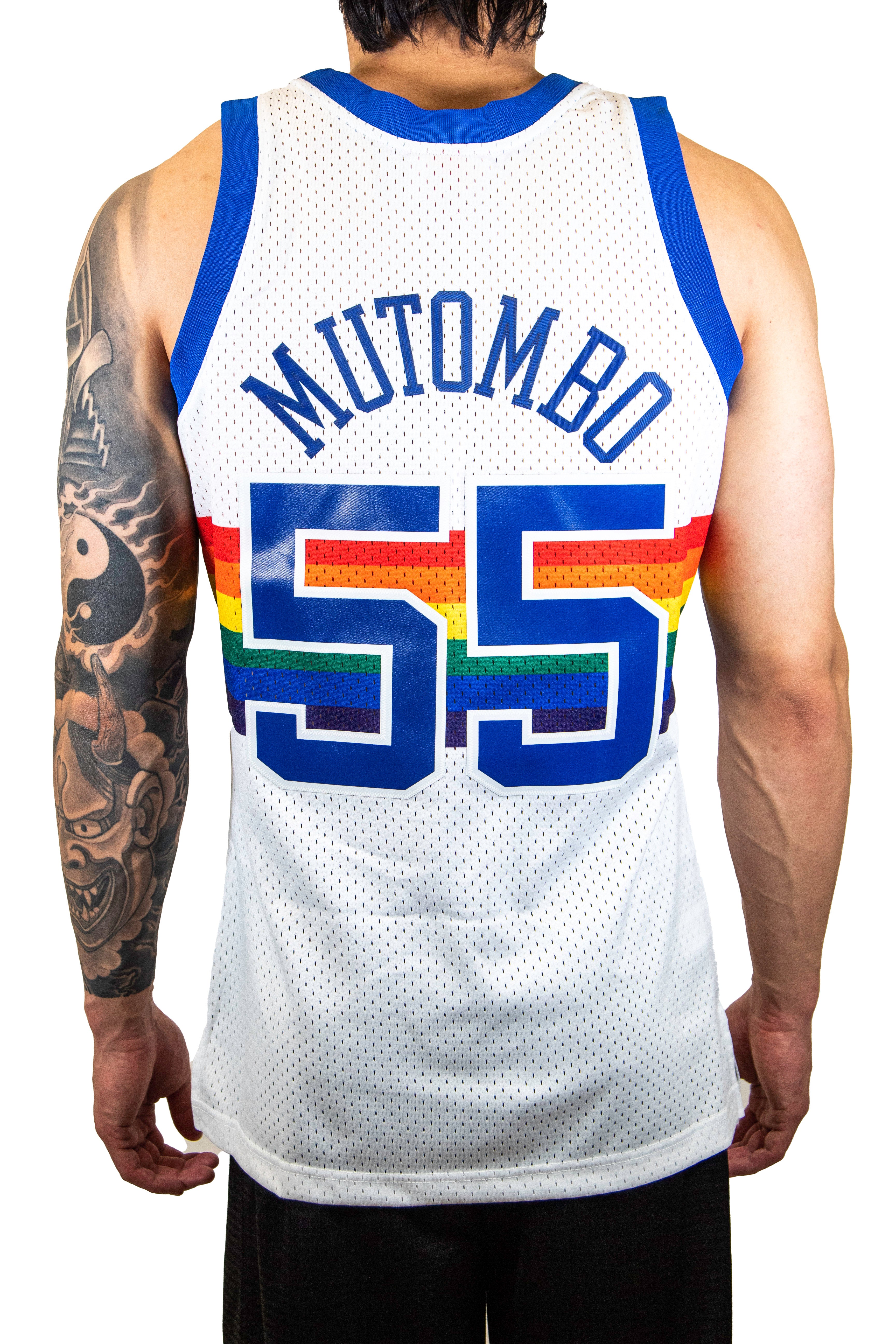 Dikembe Mutombo Denver Nuggets Mitchell & Ness 1991-92 Authentic Jerse –  Cowing Robards Sports