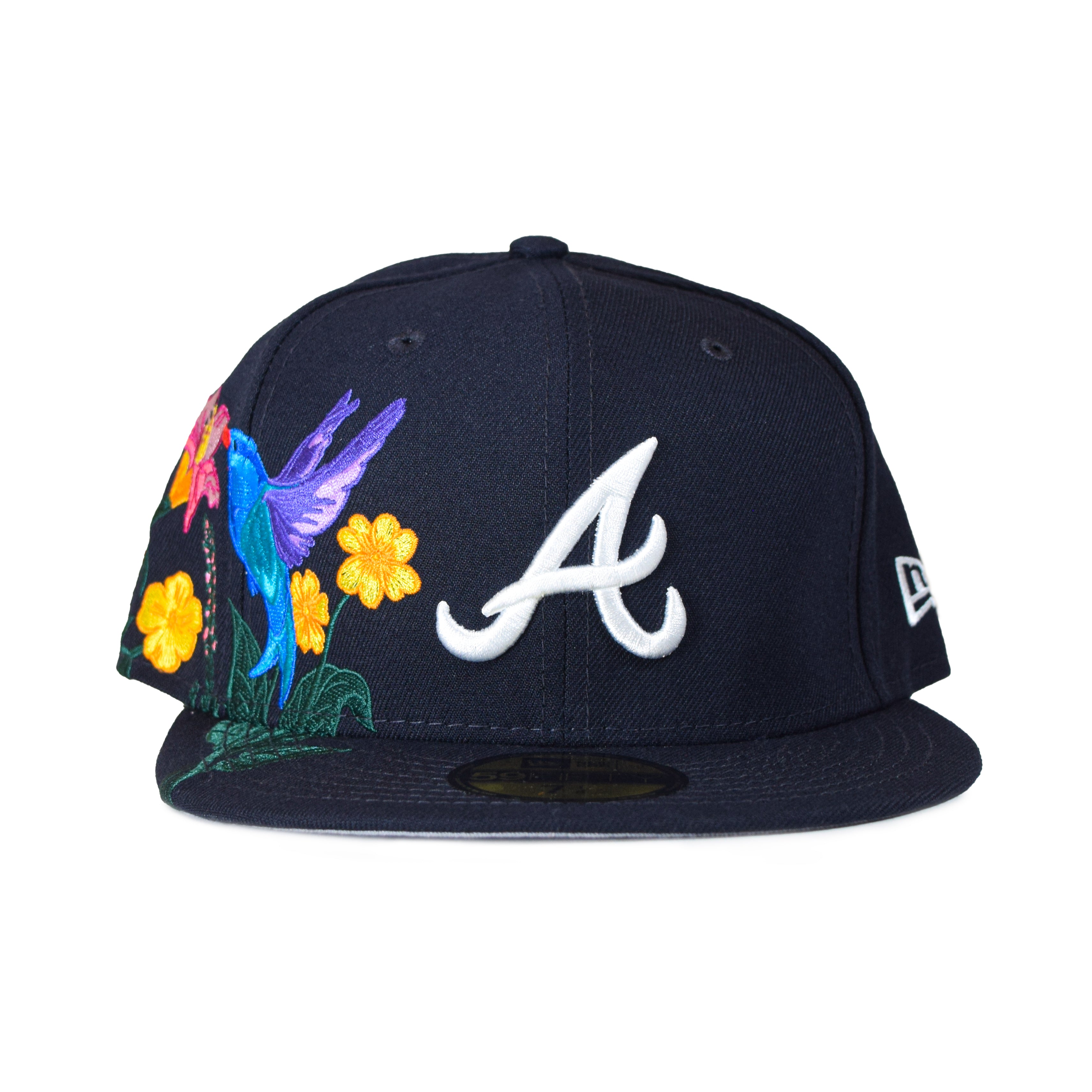 Minnesota Twins Side Patch Bloom Navy 59FIFTY Fitted Cap