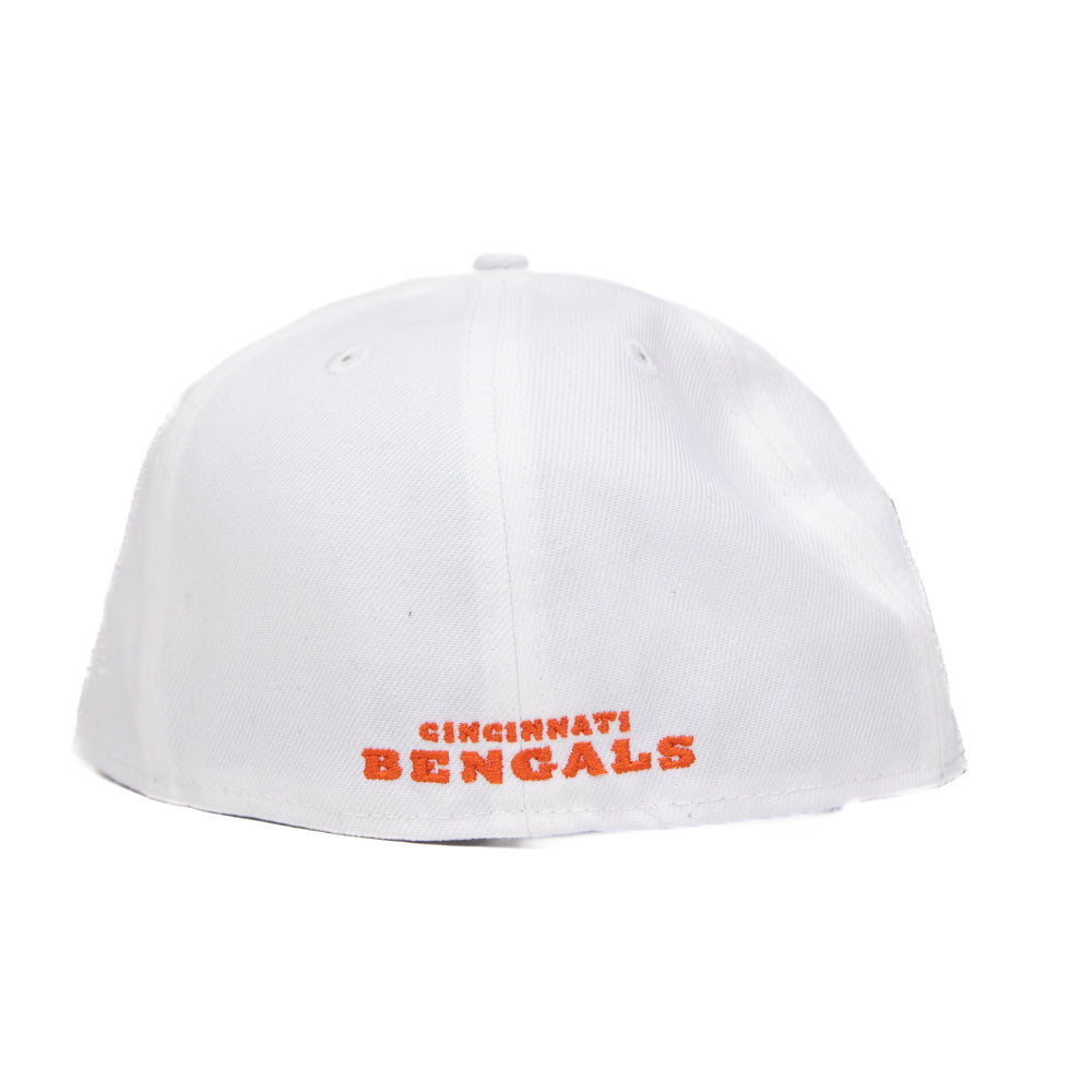 New Era 59Fifty Fitted Cap: Cincinnati Bengals [White Out-Who Dey]