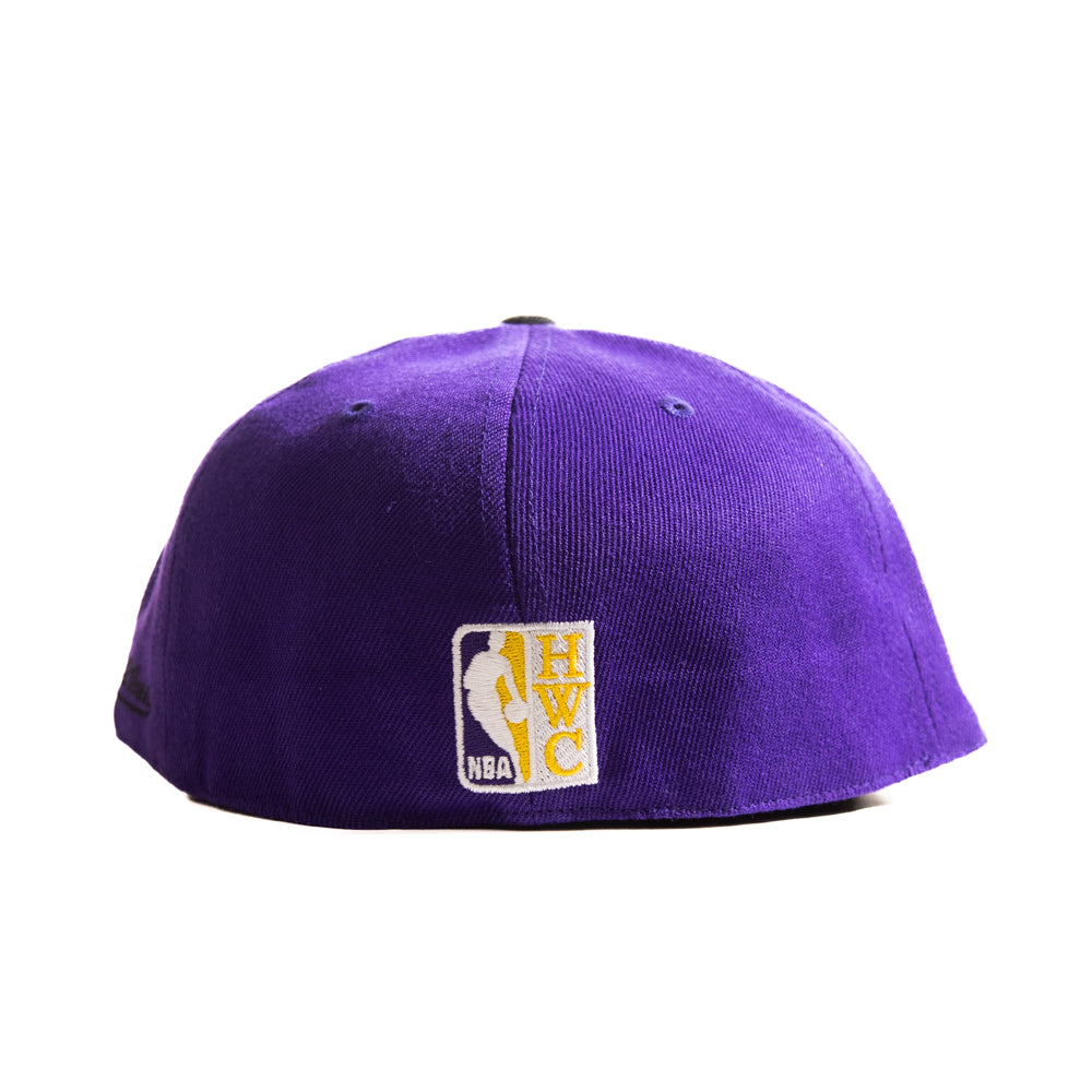 Mitchell & Ness Fitted Cap: Los Angeles Lakers [Team Side HWC]