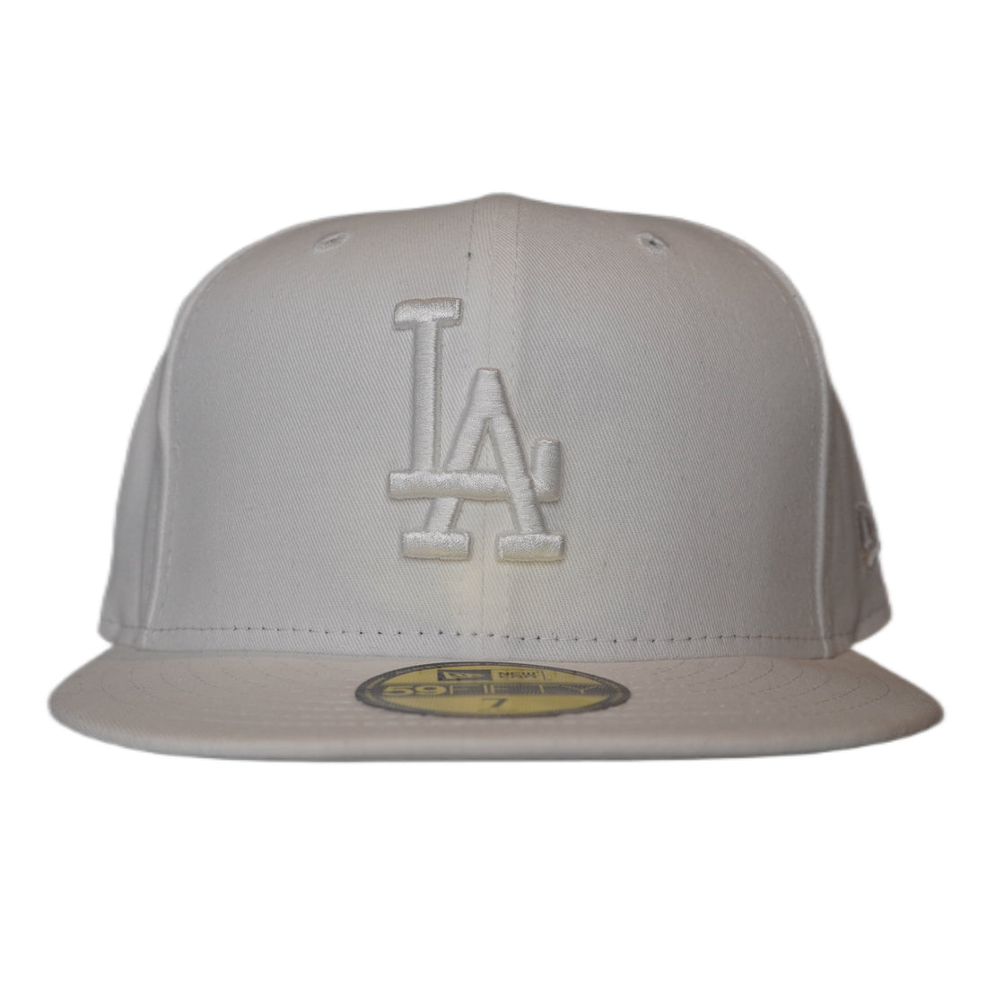 New Era 59Fifty Fitted Cap: Los Angeles Dodgers [All White]