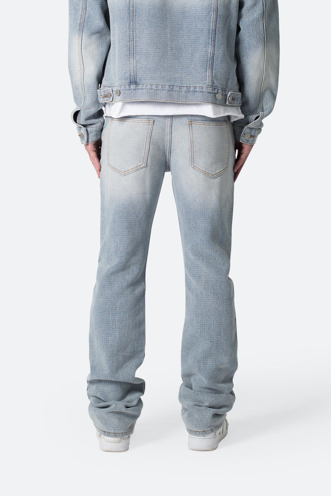 MNML: Western Crosshatch Flare Denim [Blue]