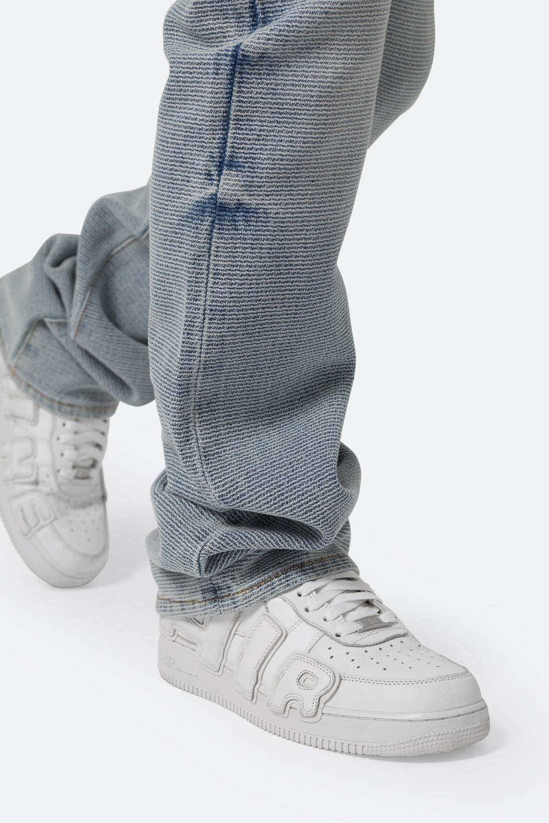 MNML: Western Crosshatch Flare Denim [Blue]