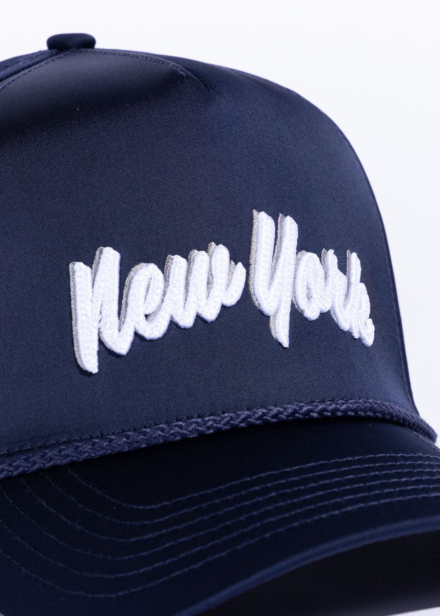 Reference New York Snapback - Satin Navy