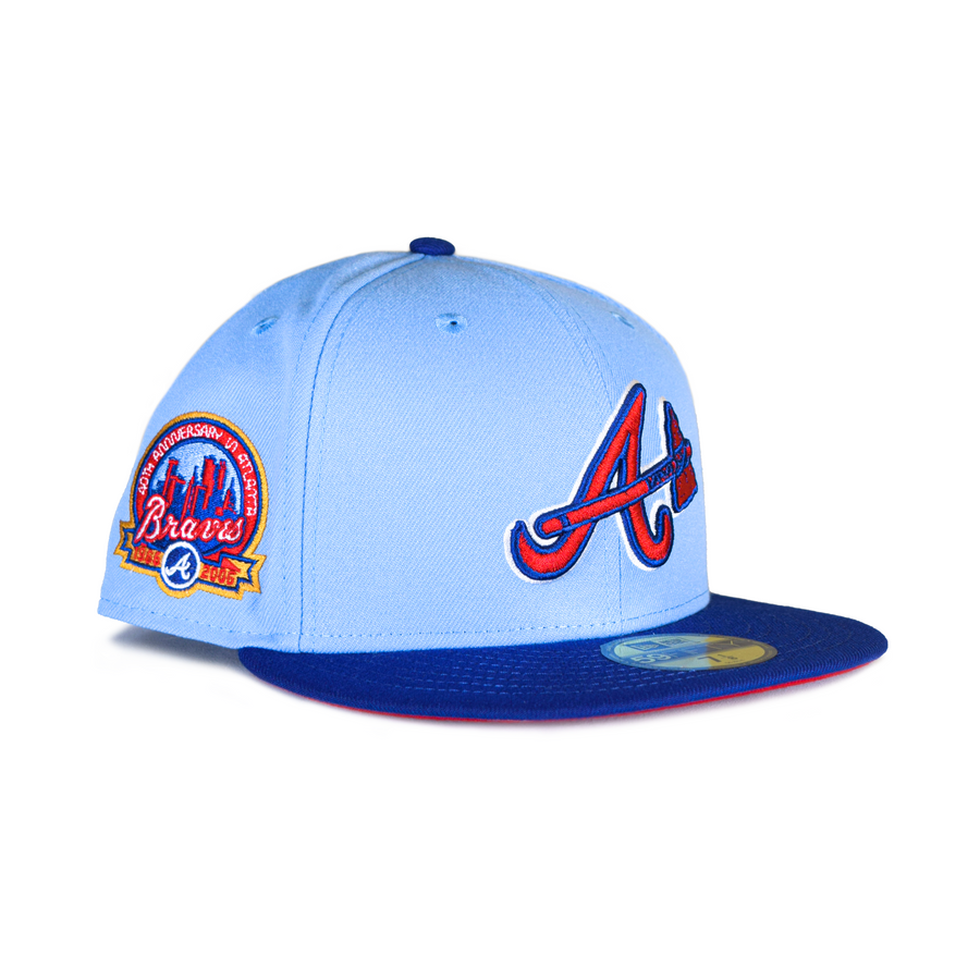 Atlanta Braves LETTERMAN SIDE-PATCH Fitted Hat by New Era