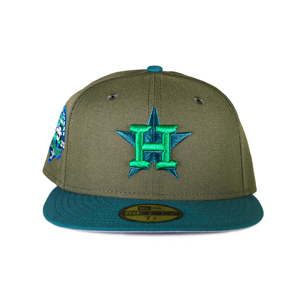 Houston Astros New Era Corduroy Visor 59FIFTY Fitted Hat - Cream/Brown