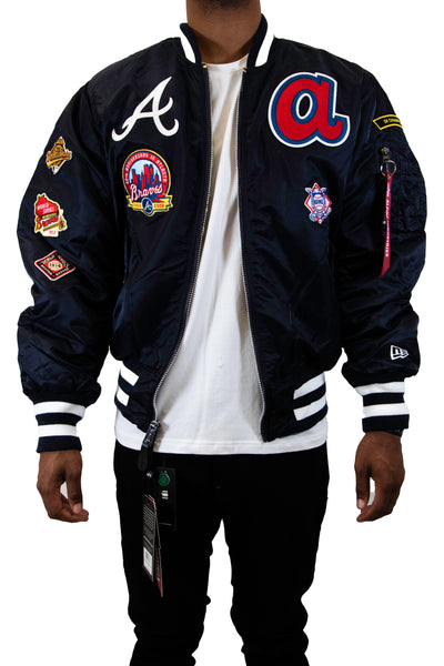 Black Las Vegas Raiders Alpha Industries X New Era Reversible MA-1 Bomber  Jacket